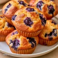 Air Fryer Blueberry Muffins in 30 Minutes