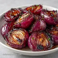 Balsamic Roasted Red Onions in 40 Min