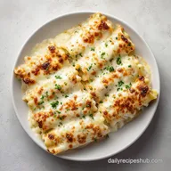 Chicken Alfredo Lasagna Rolls: Baked