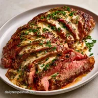 Stuffed Flank Steak with Goat Cheese