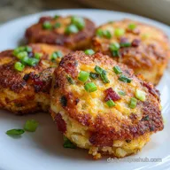 Loaded Mashed Potato Cakes in 20 Minutes