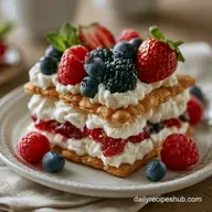 No Bake Berry Icebox Cake with Yogurt