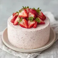 One Bowl Strawberry Cake with Coconut Oil