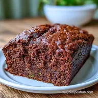 Quick Chocolate Zucchini Bread: Fudgy