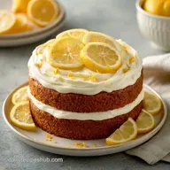 Summer Lemon Layer Cake with Lemon Curd