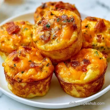 Air Fryer Egg Muffins with Bacon