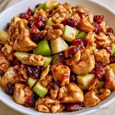 Apple Chicken Salad in 15 Minutes Recipe Card