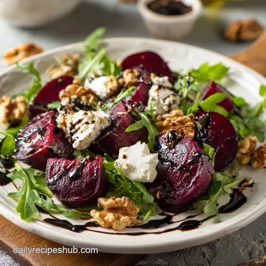Arugula Beet Salad Recipe in 15 Minutes Recipe Card
