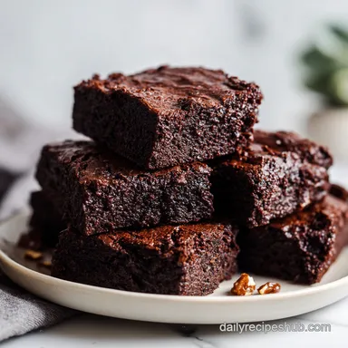 Avocado Black Bean Brownies Recipe in 35 Minutes Recipe Card
