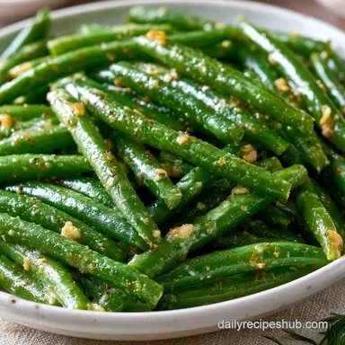 Best Ever Green Beans Recipe for 4 Recipe Card