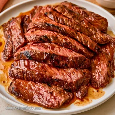 Broiled Flank Steak for 6 Servings Recipe Card