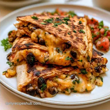 Black Bean Quesadillas in 25 Minutes
