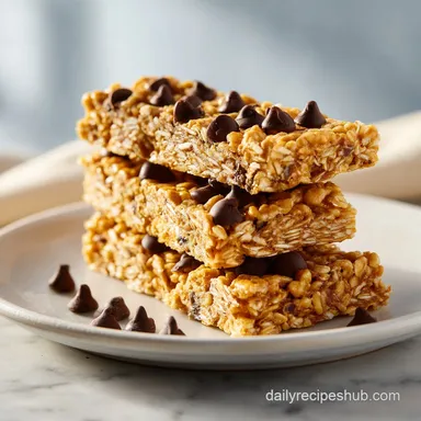 Chewy Chocolate Chip Granola Bars: Honey Recipe Card