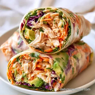 Chicken Avocado Rolls in 15 Minutes Recipe Card