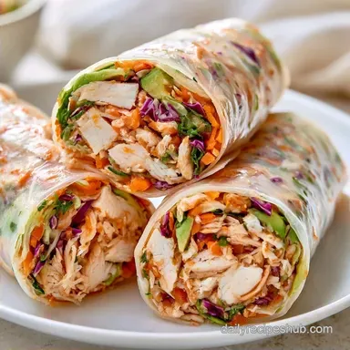 Chicken Avocado Rolls in 15 Minutes