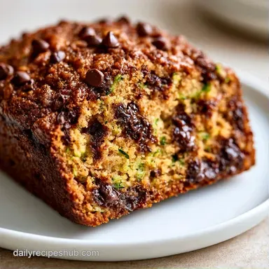 Chocolate Chip Zucchini Bread in 70 Min Recipe Card