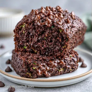 Chocolate Zucchini Banana Bread in 65 Min Recipe Card