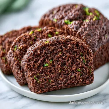 Chocolate Zucchini Loaf for 8 Slices Recipe Card