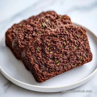 Chocolate Zucchini Loaf for 8 Slices