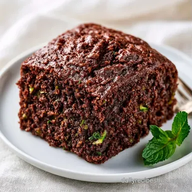 Fudgy Chocolate Zucchini Loaf Cake Recipe Card