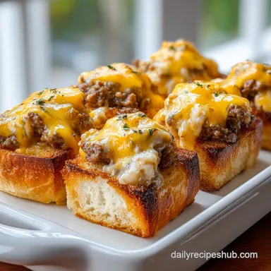 Chopped Cheeseburger Sliders for 12 Recipe Card