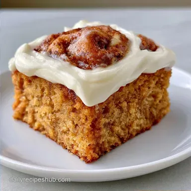 Cinnamon Roll Cake for 12 Servings