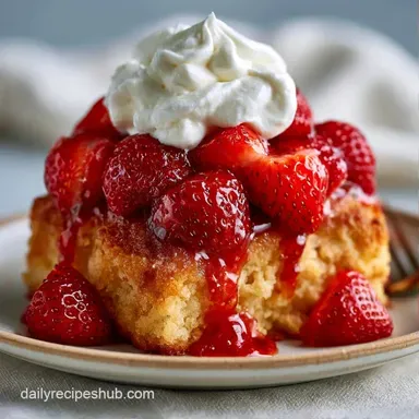 Classic Strawberry Shortcake: Flaky Recipe Card