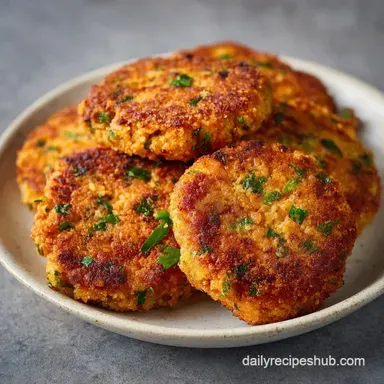 Crispy Canned Salmon Cakes: Meal Prep Recipe Card