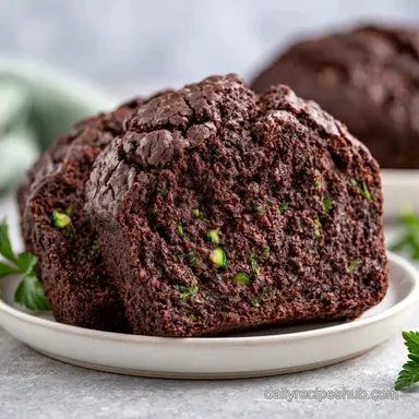 Decadent Chocolate Zucchini Bread: Fudgy