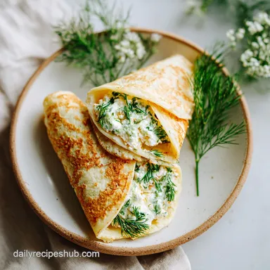 Cottage Cheese Wrap with Herbs in 25 Minutes