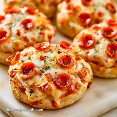 Crispy English Muffins Pizza in Air Fryer Recipe Card