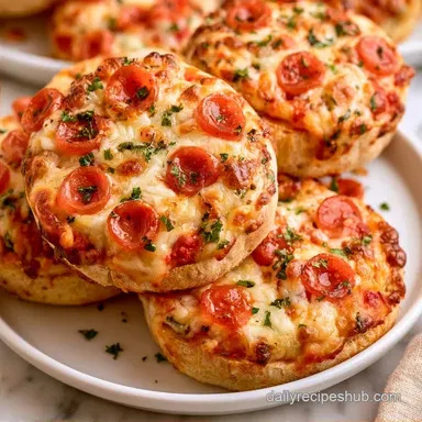 Crispy English Muffins Pizza in Air Fryer