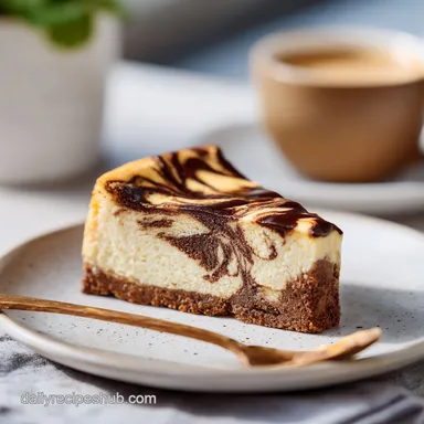 Coffee Cheesecake with Espresso Swirl (12 Servings)
