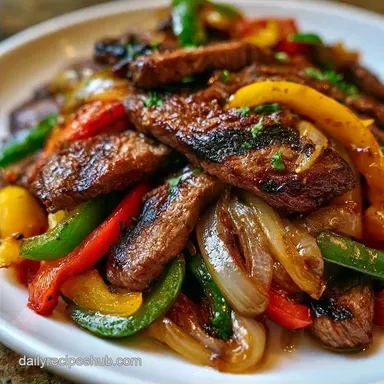 Flank Steak Fajitas for 6 Servings
