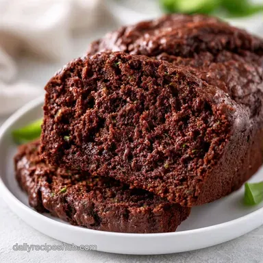 Chocolate Zucchini Bread for 10 Slices Recipe Card