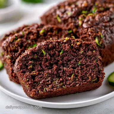 Chocolate Zucchini Bread for 10 Slices