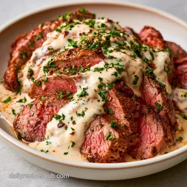 Stuffed Flank Steak with Goat Cheese Recipe Card