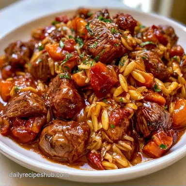 Greek Lamb and Orzo One-Pot