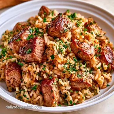 One-Pot Greek Lamb and Rice