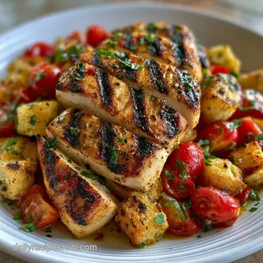 Grilled Chicken Panzanella in 35 Minutes