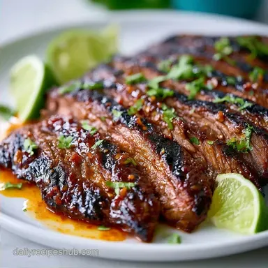 Grilled Chili Lime Flank Steak: Tender