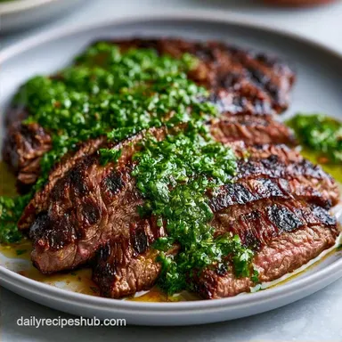 Flank Steak Chimichurri in 25 Minutes