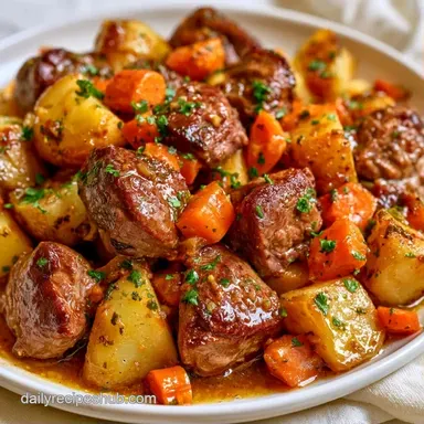Ground Lamb With Potatoes in 35 Minutes Recipe Card