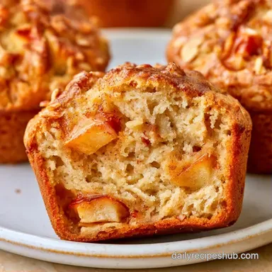Apple Muffins with Rolled Oats Recipe Card