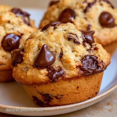 Chocolate Chip Muffins with Oats