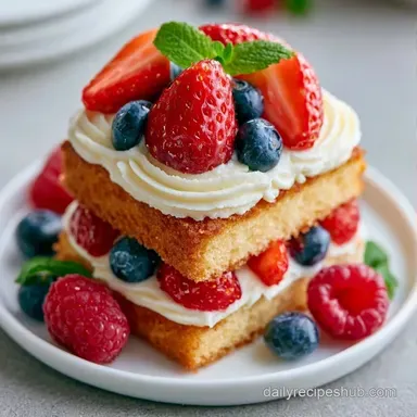 Homemade Berry Layer Cake: 10 Servings Recipe Card