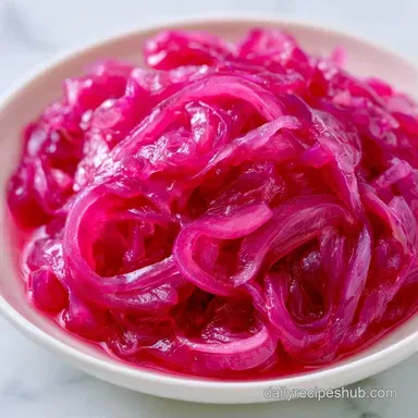 Pickled Red Onions in 10 Minutes Recipe Card