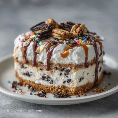 Ice Cream Sandwich Cake with Oreos