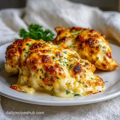 Keto Baked Cheesy Ranch Chicken Thigh Recipe with Garlic in 50 min