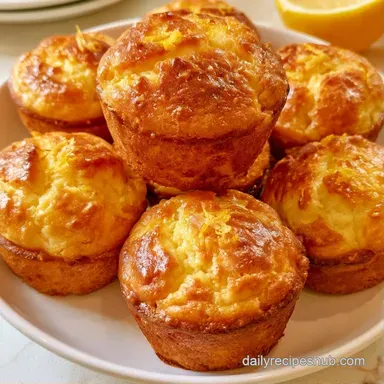 Lemon Olive Oil Muffins in 30 Minutes Recipe Card